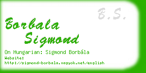 borbala sigmond business card